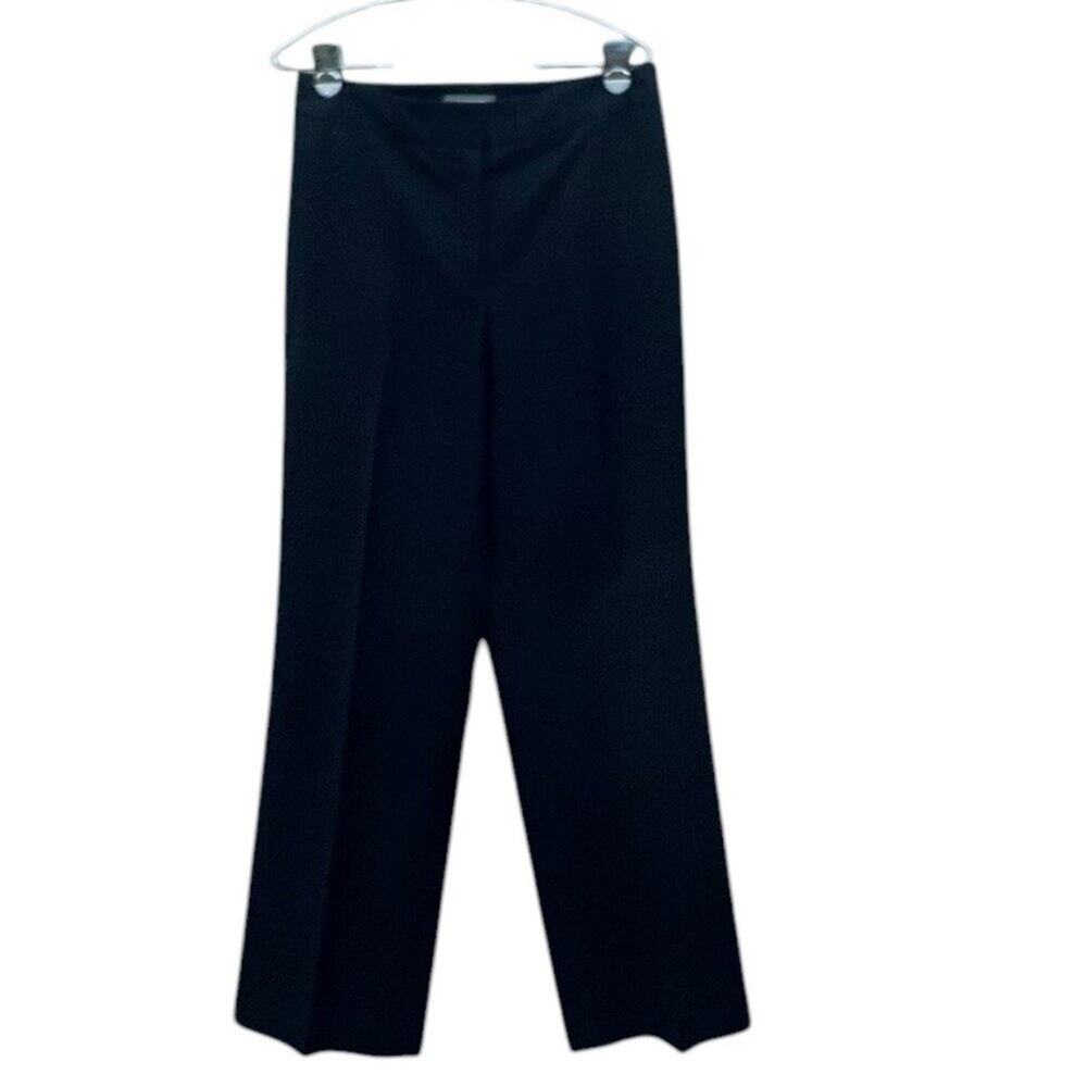 Ann Taylor Women's Size 8 Blue Pinstripe Pant Trouser High Rise Straight Leg